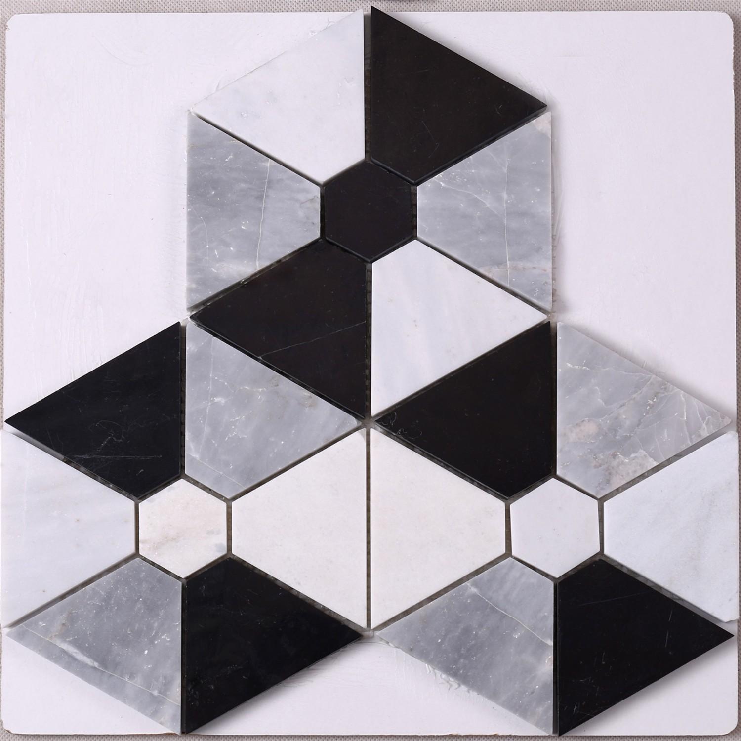 Heng Xing hexagon mosaic tile company Supply for hotel-1
