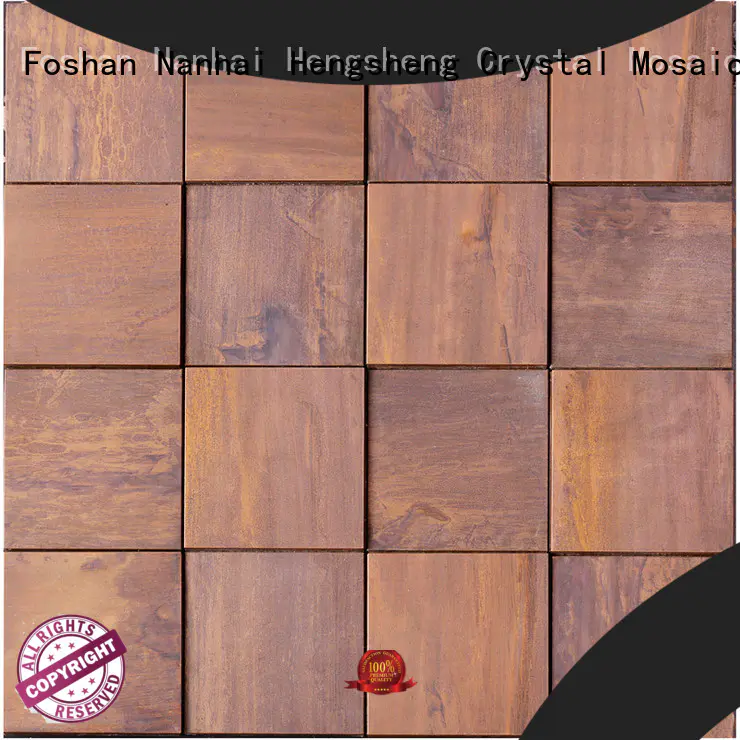 Heng Xing stainless slate mosaic tile series for living room
