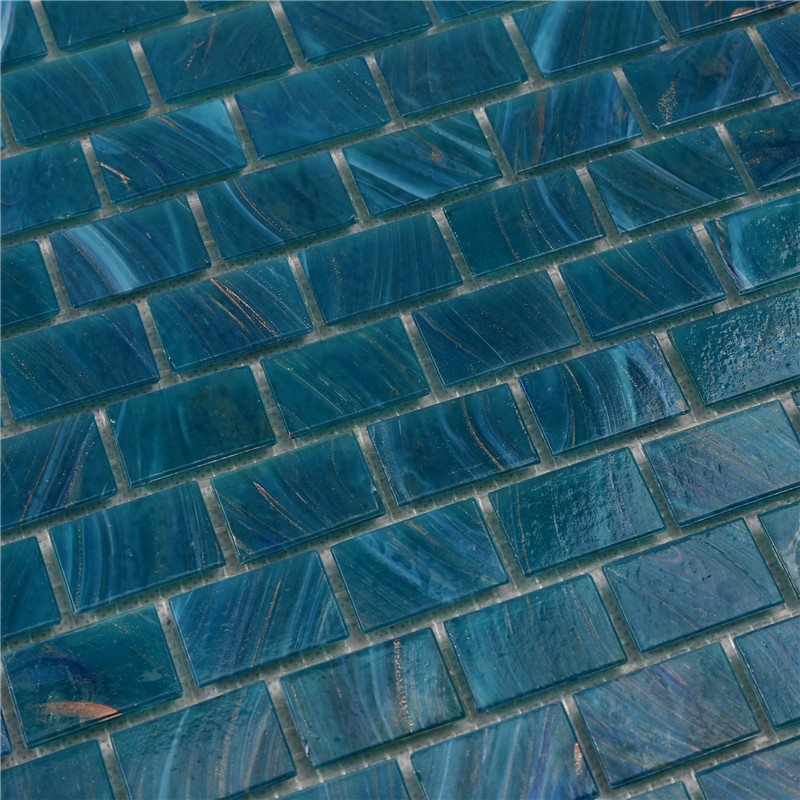 Blue Green Glass Tile Swimming Pool Mosaic Tile Suppliers NE748