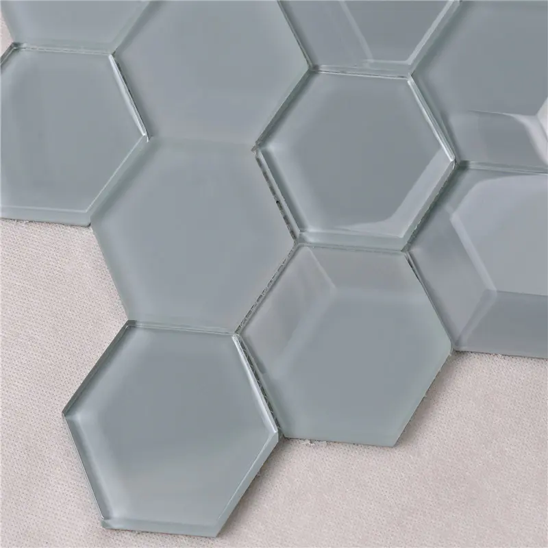 Heng Xing square glass mosaic tile sheets sale for kitchen