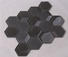 Modern Black Beveled Hexagon Mosaic Tile HMB81