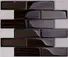 Heng Xing home black glass tile wholesale for living room