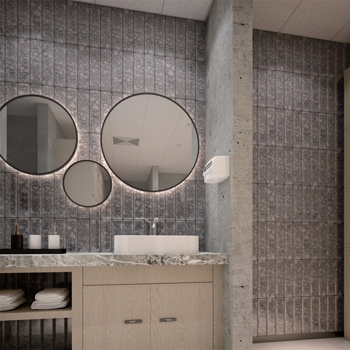Heng Xing 3x4 black glass tile aluminum for bathroom-6