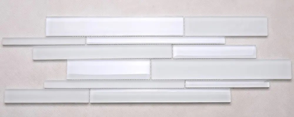 North America Super White Glass Tile Backsplash Crystal Glass Tile