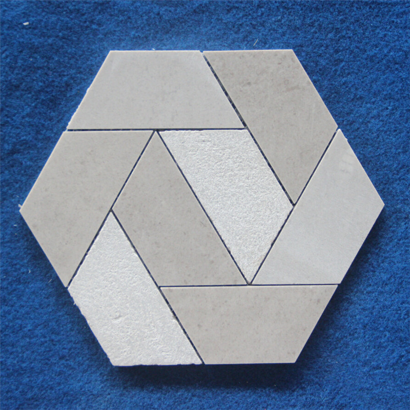 flower marble tiles herringbone design for backsplash Heng Xing-4