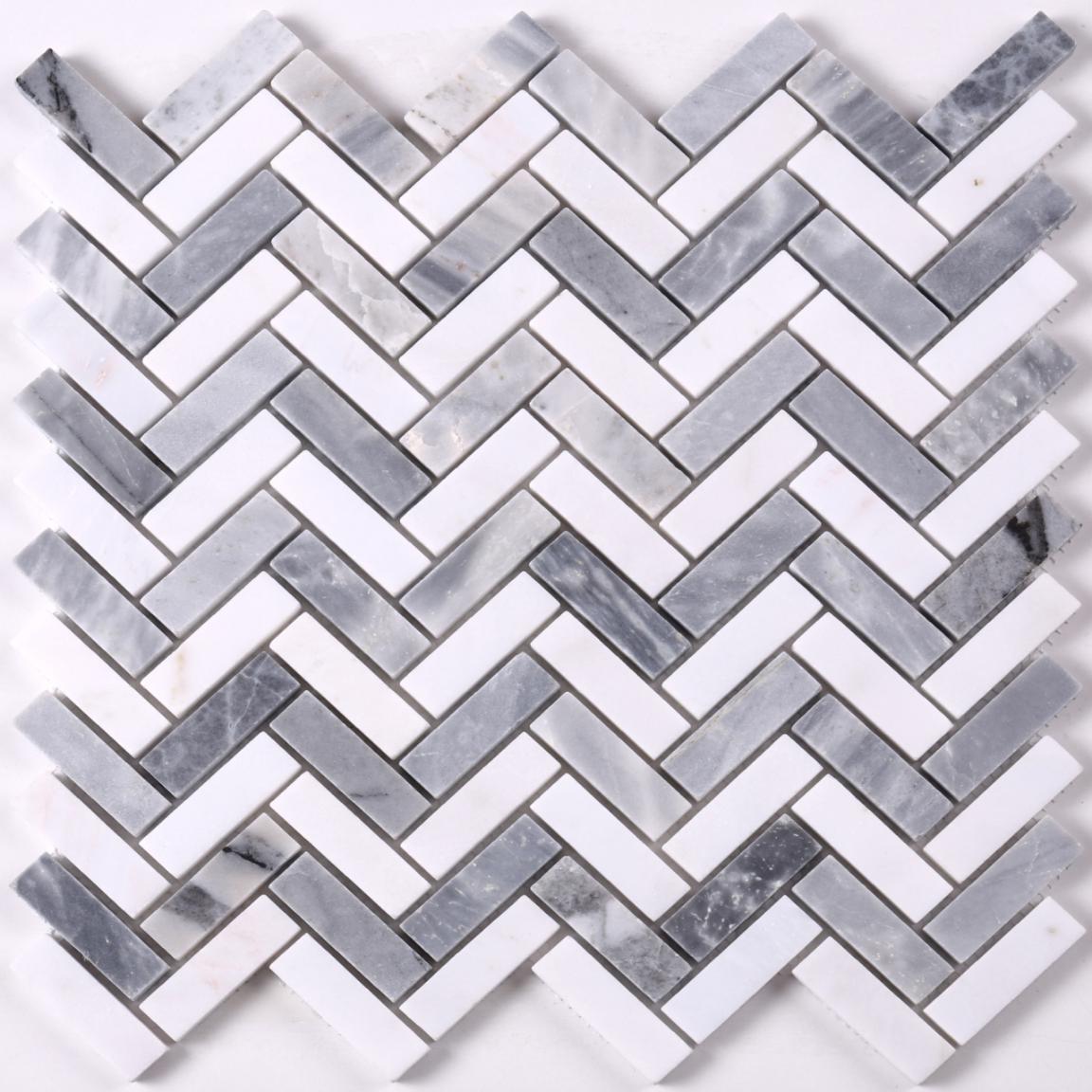 2019 Popular Herringbone Marble Mosaic Tile for Floor HSC148