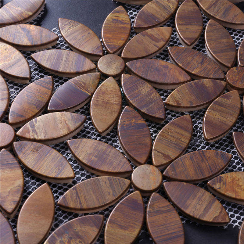 Decorative Flower Pattern Copper Tile for Wall