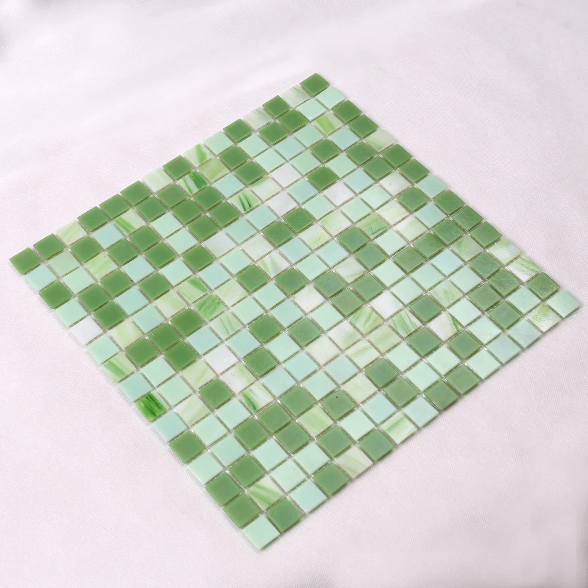 painted blue glass pool tile floor wholesale for fountain
