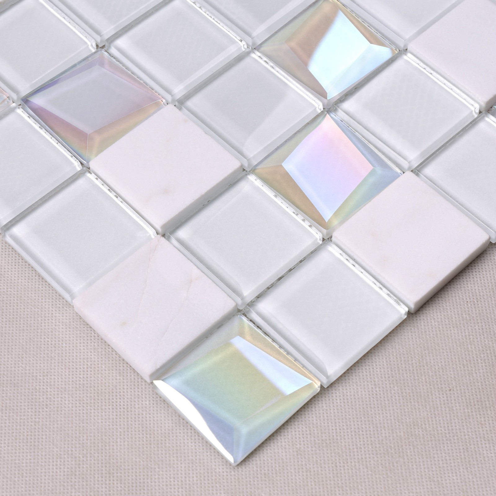 Heng Xing Best 1x1 glass tile sheets factory price for kitchen-3