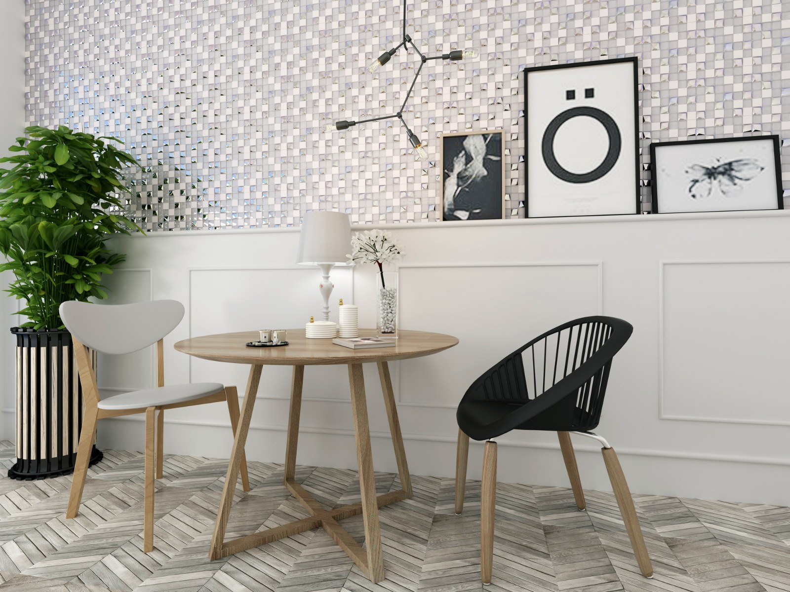 3x3 bevel tile white supplier for living room-5