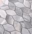 Heng Xing white marble glass mosaic tile design for living room