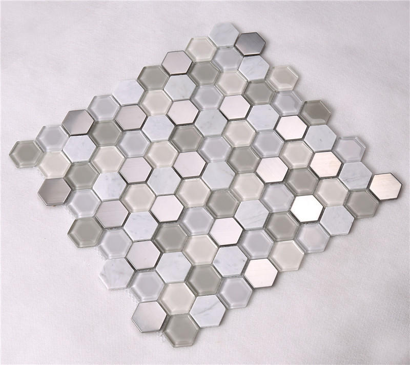 3x3 marble mosaic tans factory price for living room