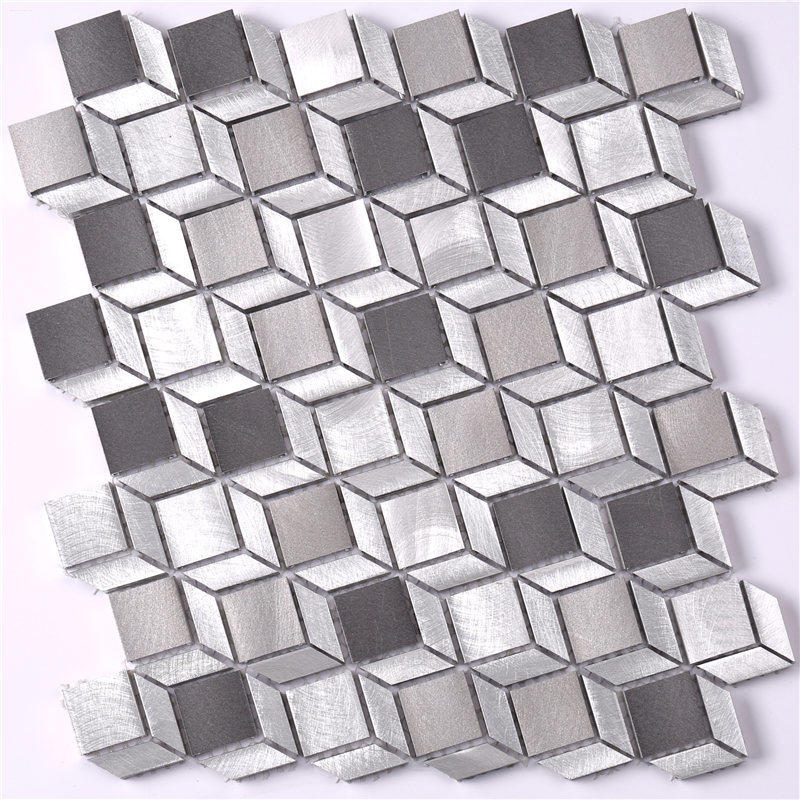 Cube Pattern 3D Mosaic Tile for Fireplace Surround