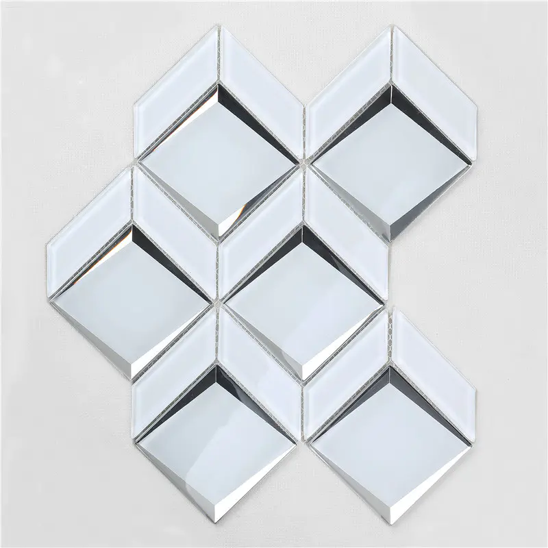 Newest Arrival Luxurious Bevel Glass Mosaic For wall HMB170