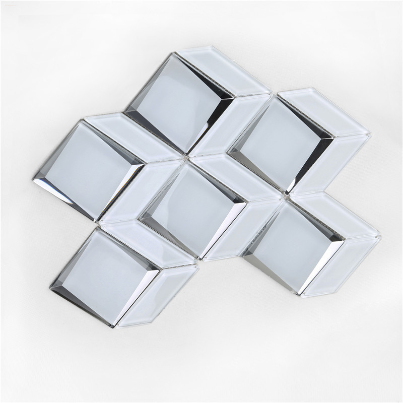 Newest Arrival Luxurious Bevel Glass Mosaic For wall HMB170