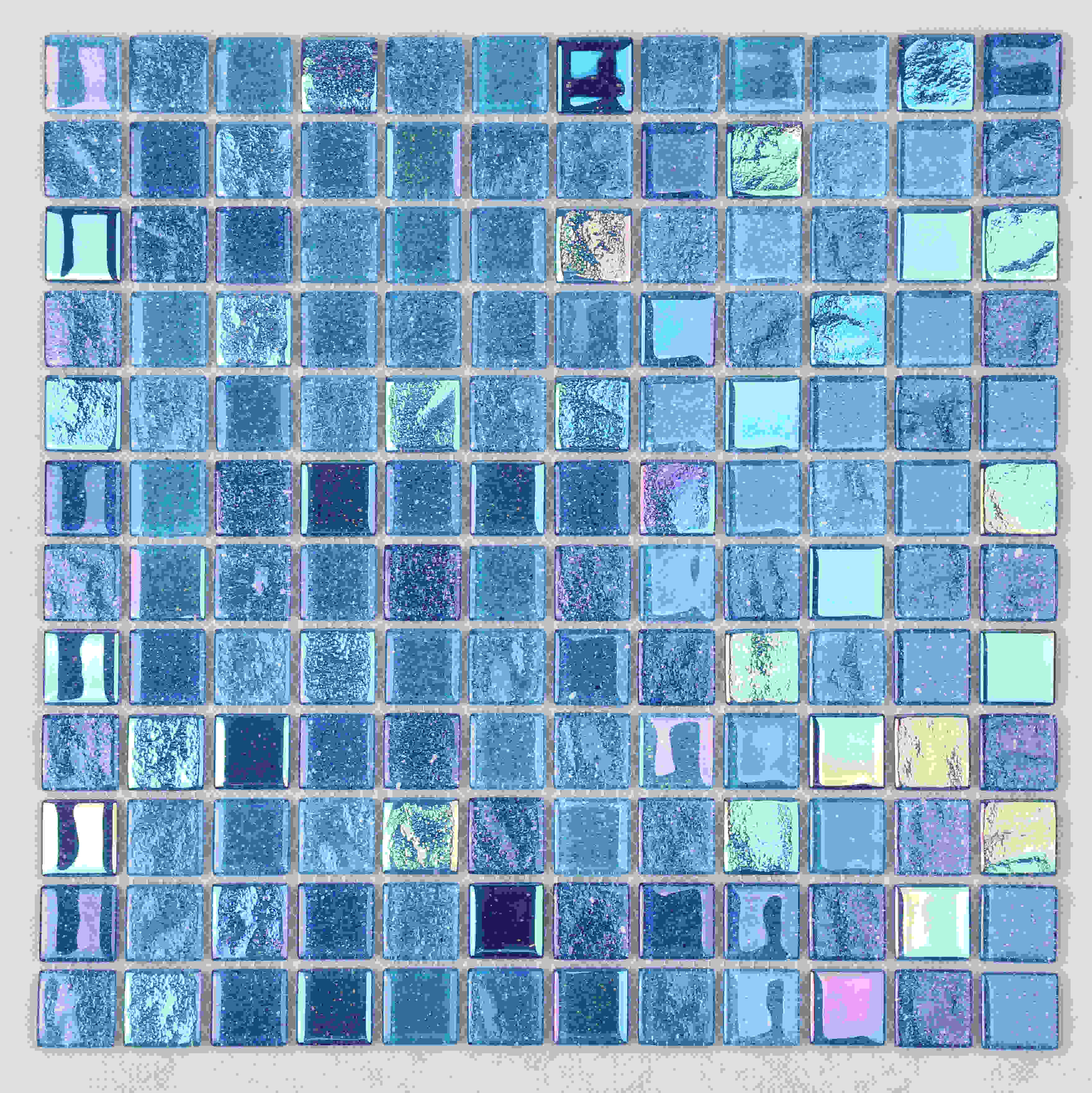 Blue Rainbow Color Swimming Pool Tile Hxk01- A | Heng Xing