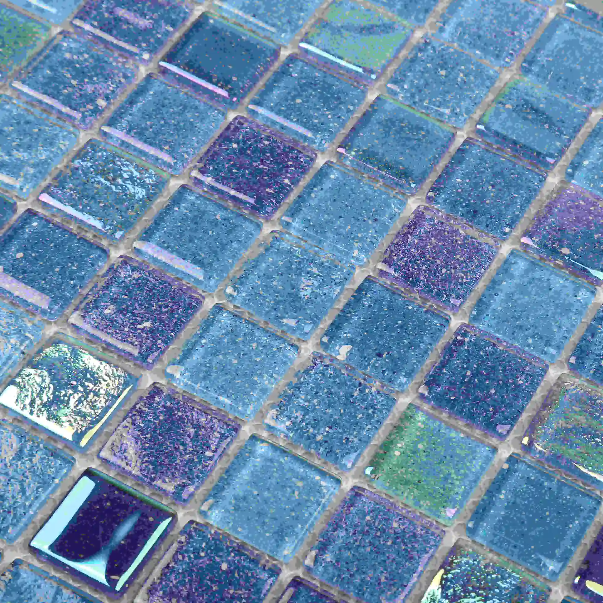 Blue Rainbow Color Swimming Pool Tile HXK01- A