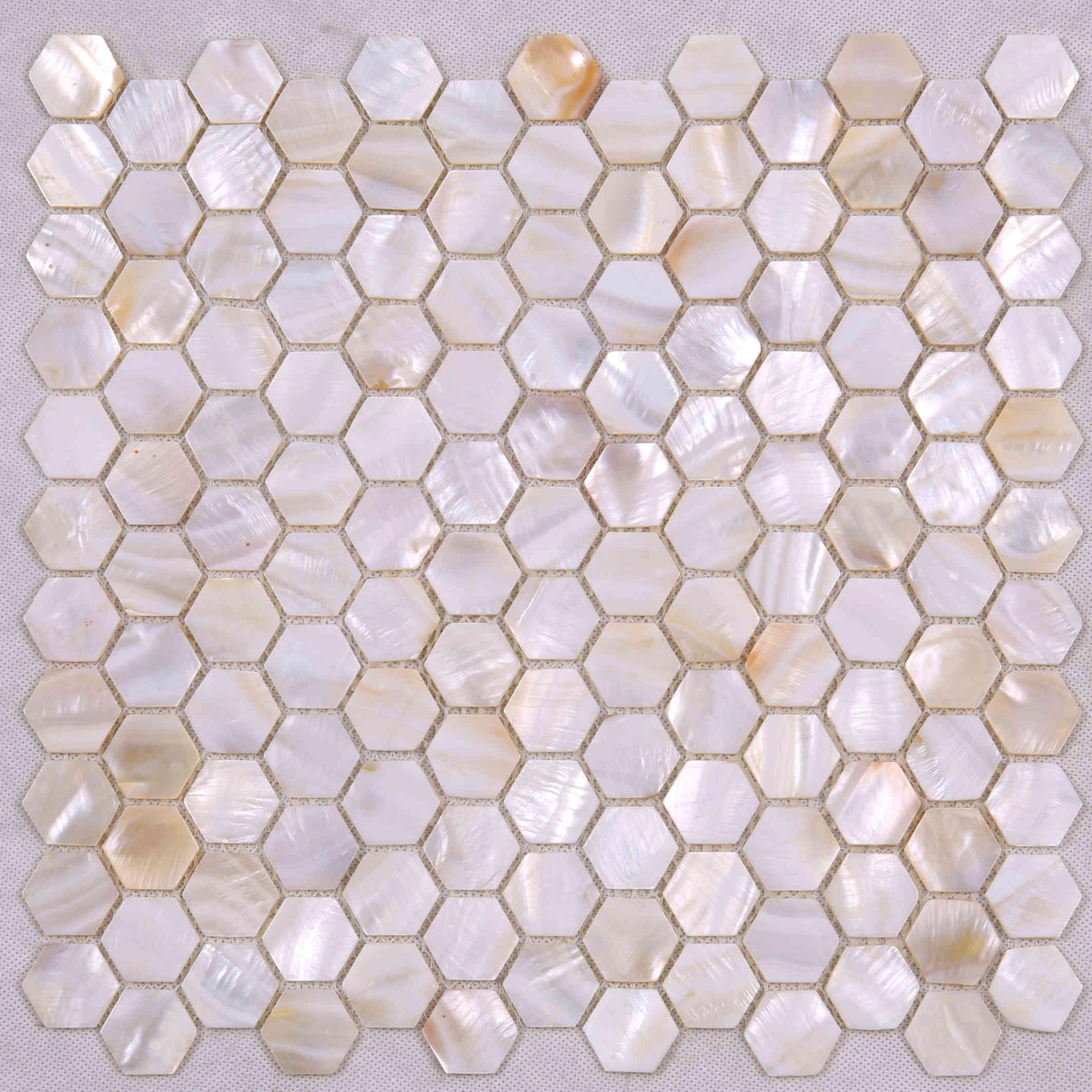 product-Luxury Style Natual Hexagon Shape Mother of Pearl Tile BK17-Heng Xing-img
