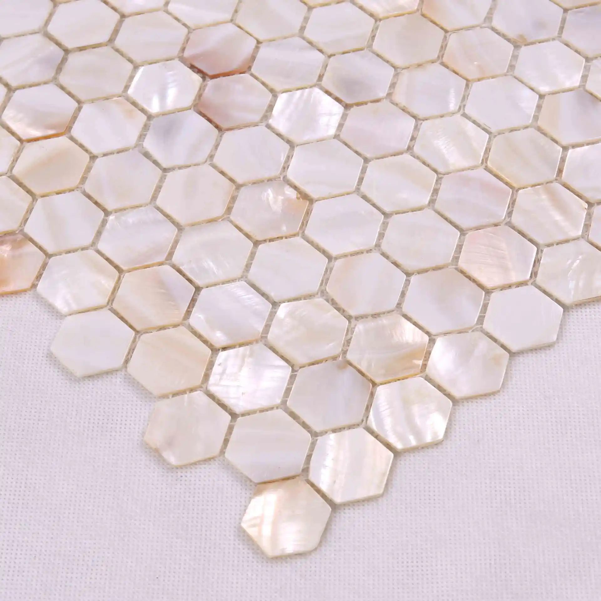 Luxury Style Natual Hexagon Shape Mother of Pearl Tile BK17