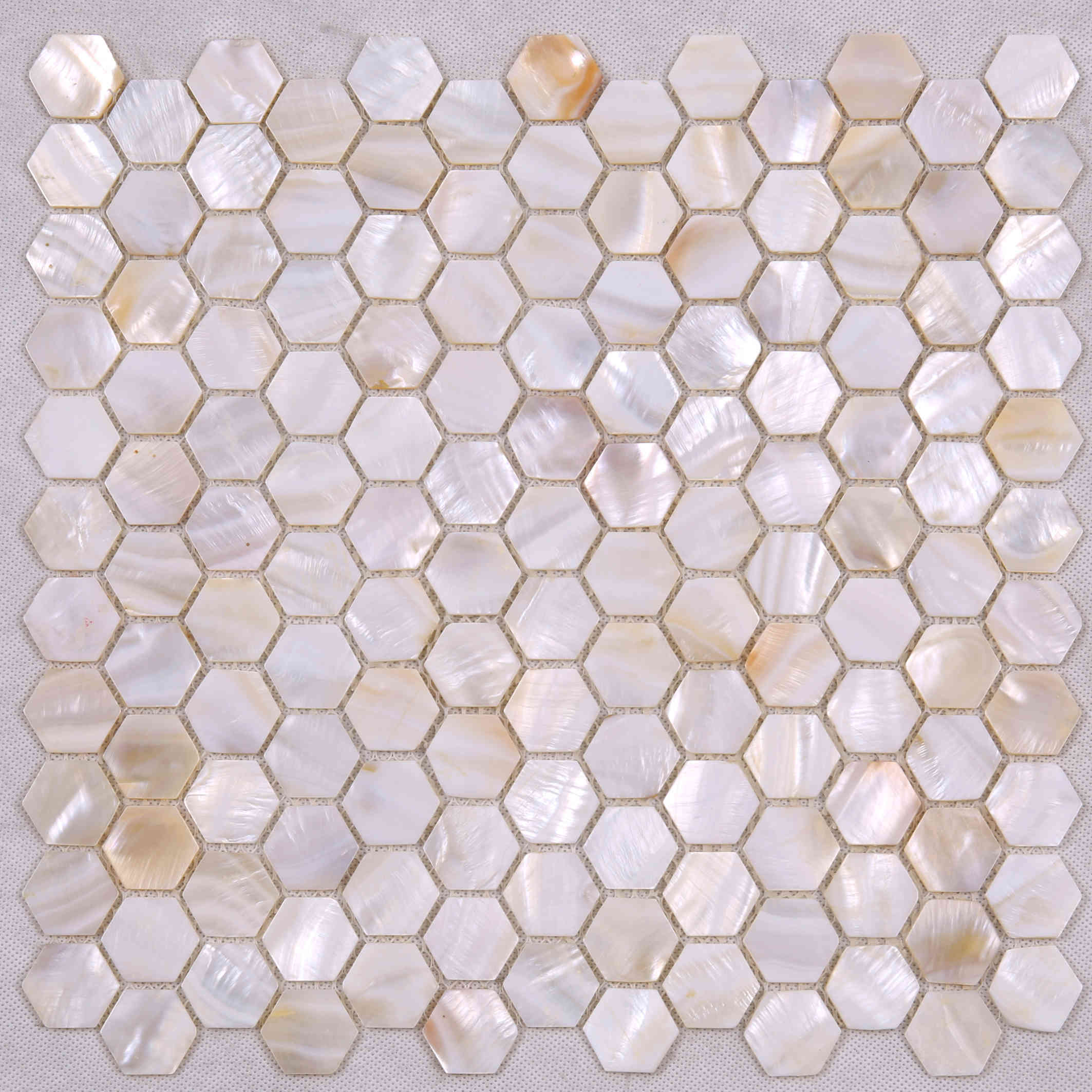 Luxury Style Natual Hexagon Shape Mother of Pearl Tile BK17