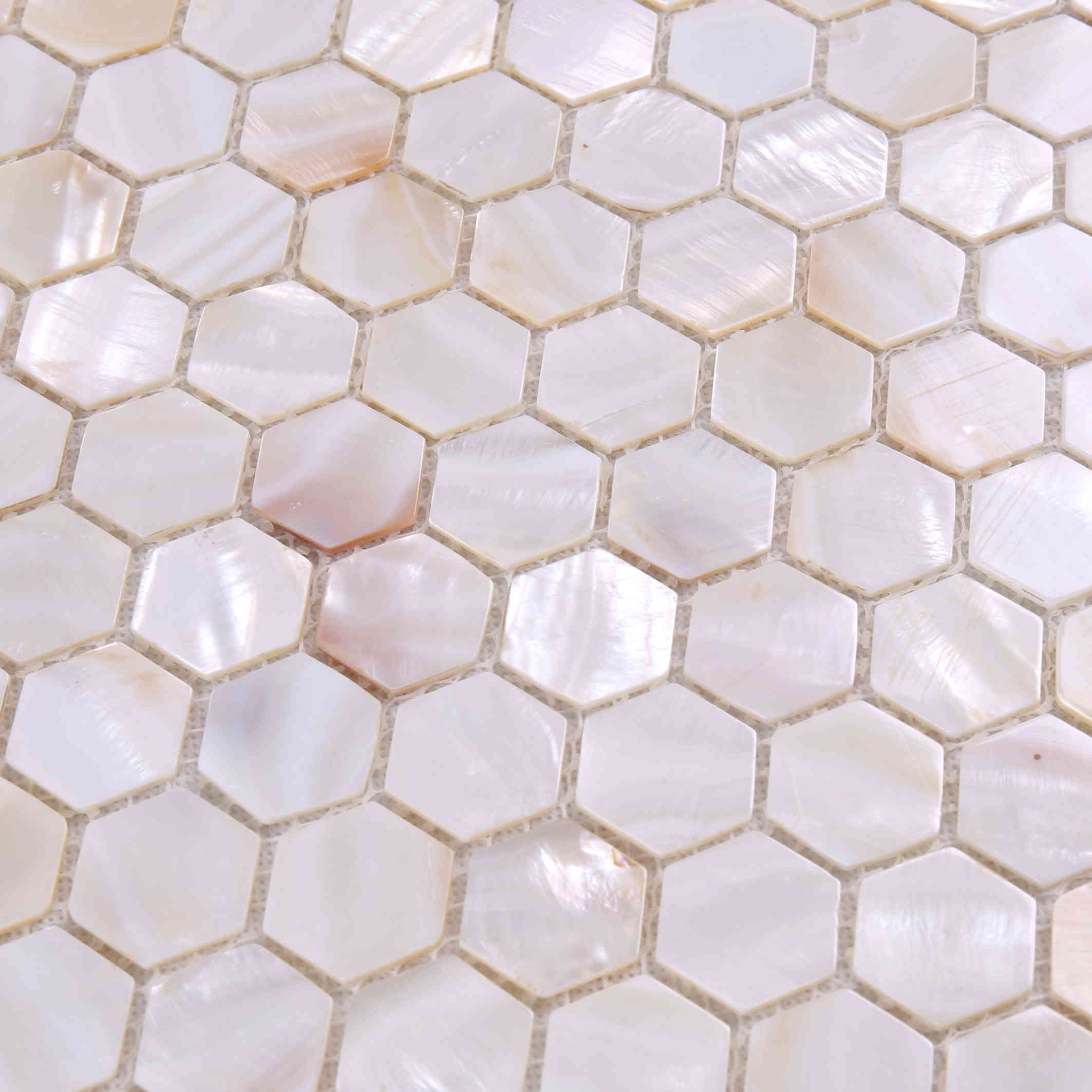 Luxury Style Natual Hexagon Shape Mother of Pearl Tile BK17