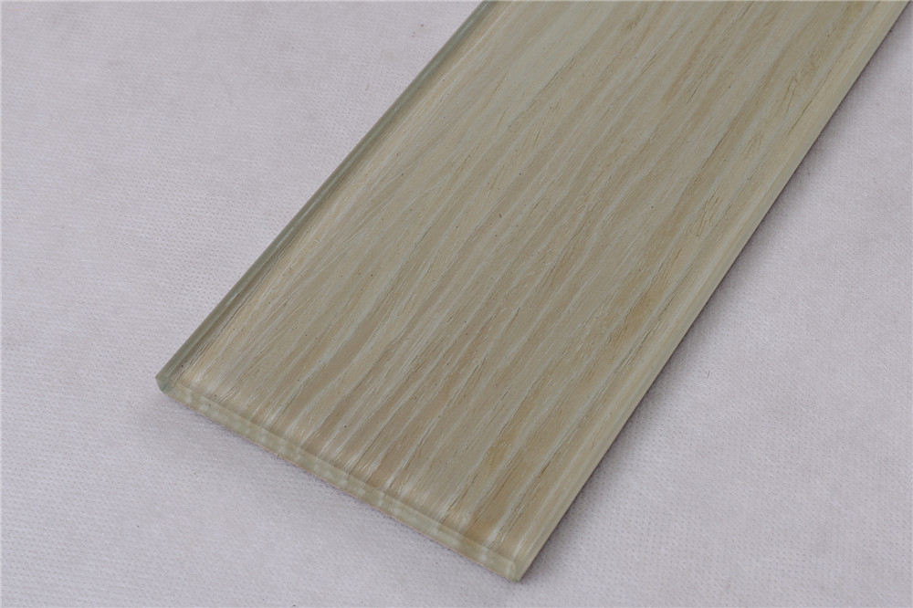 Natural Wooden Color Beige Glass Mosaic Tiles HSMW11