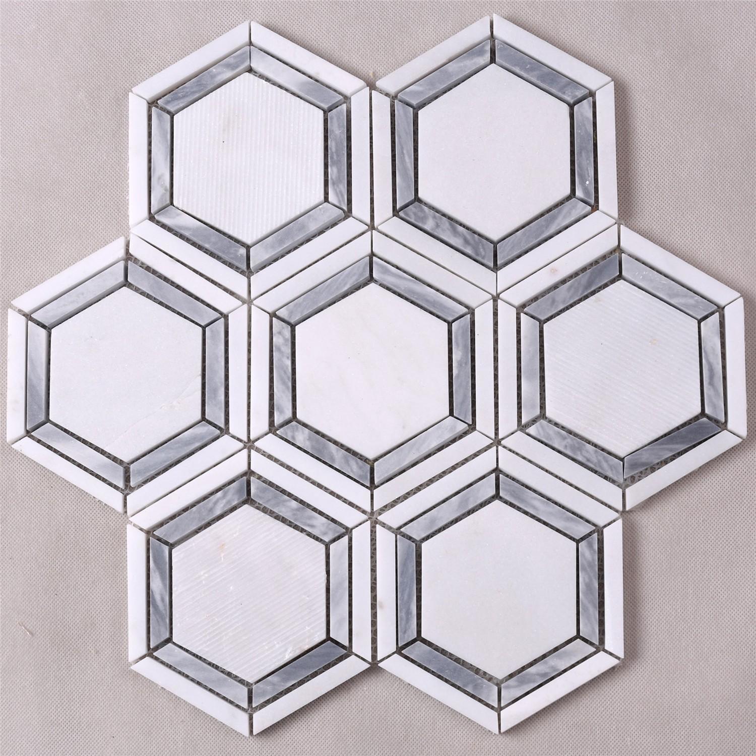 marble travertine mosaic tiles Carrara Suppliers for villa