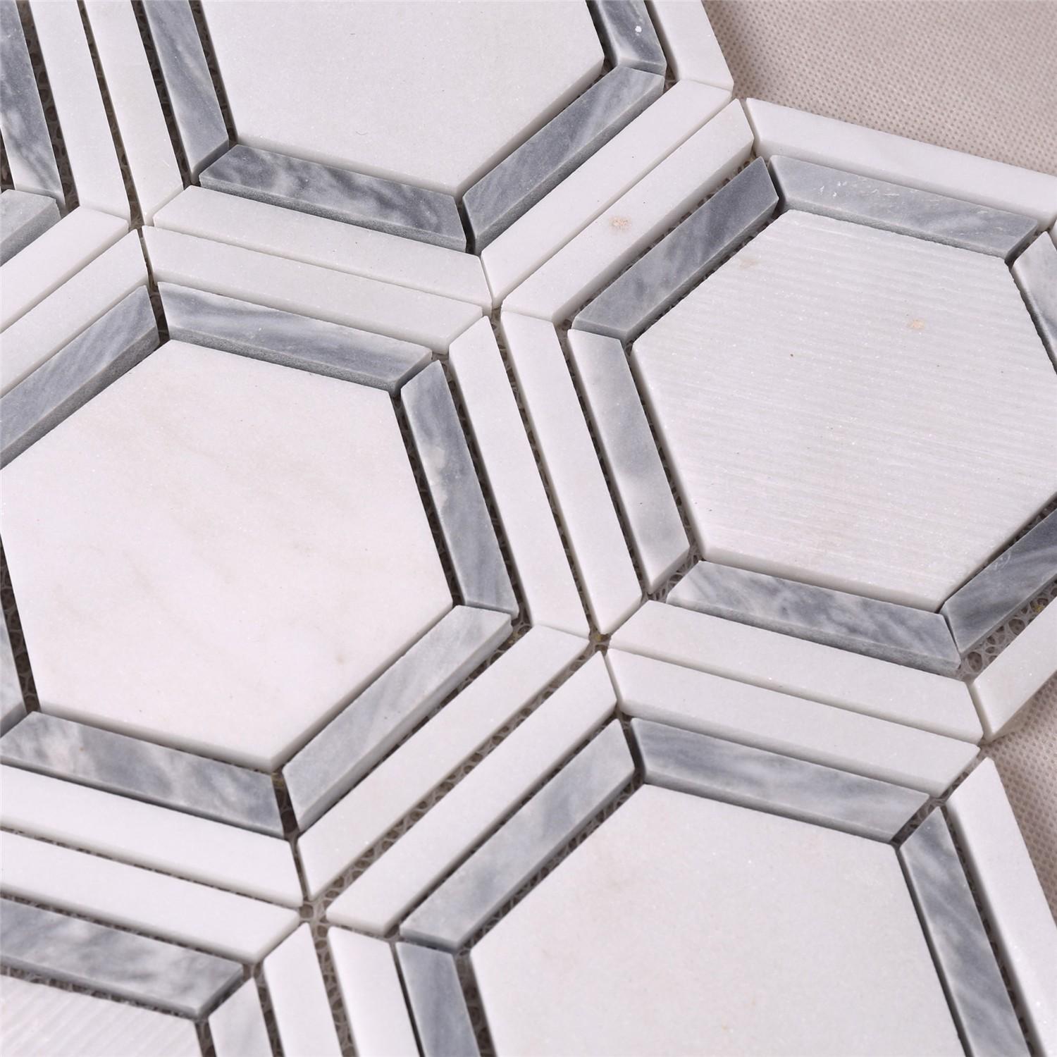 marble travertine mosaic tiles Carrara Suppliers for villa