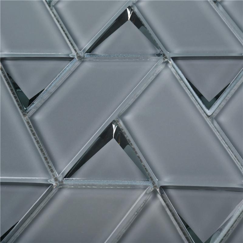 product-Heng Xing-Gray Popular Bevel Mosaic Triangle Mix Trapezium For Wall Decoration HMB151-B-img