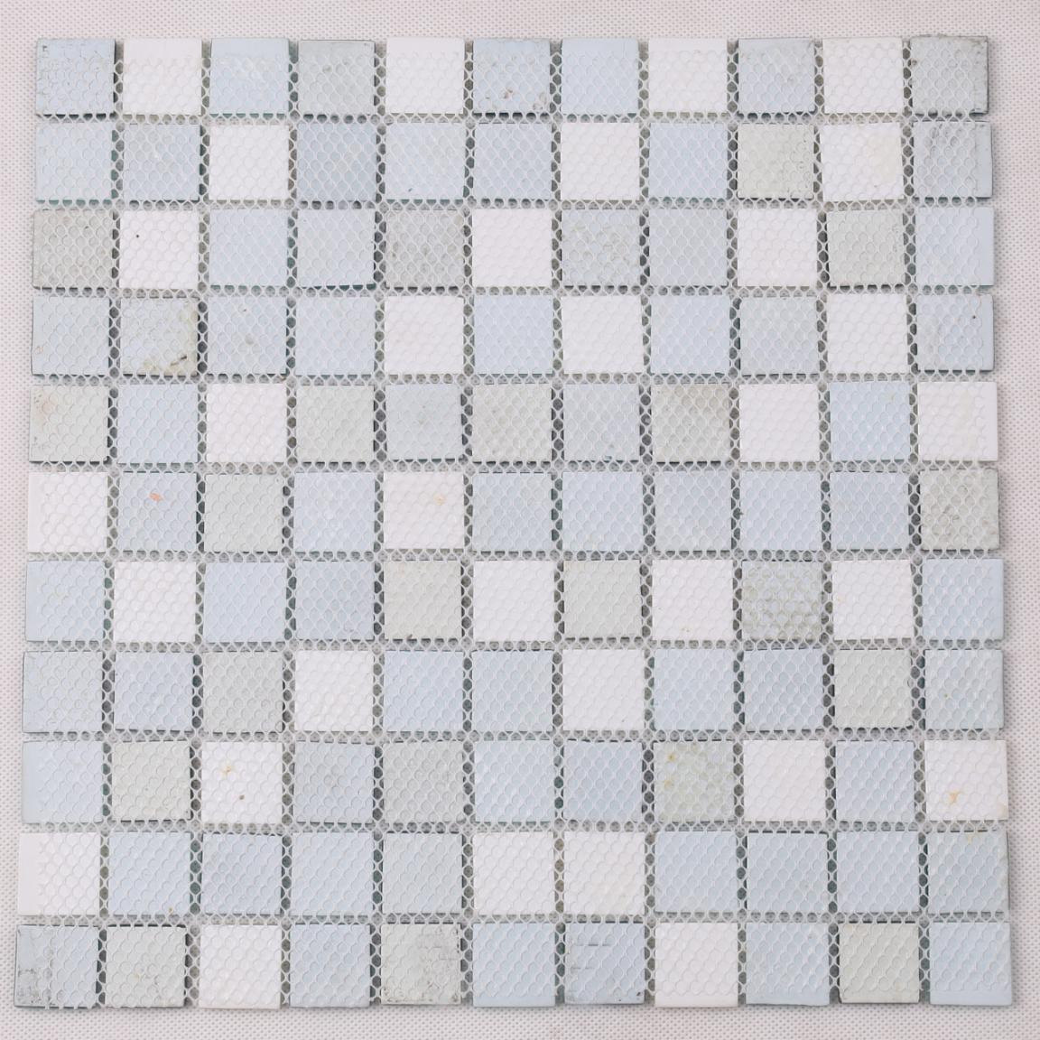 Hand Painted Blue Water Pool Mosaics Glass Tile Supplier 4CSB33