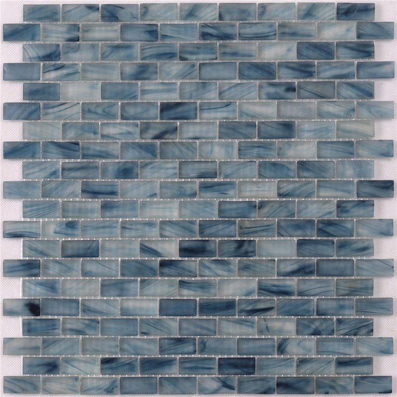 Light Blue Waterline swimming Pool Mosaic Tiles Cheap Price NM766