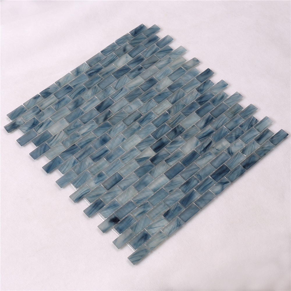 Light Blue Waterline swimming Pool Mosaic Tiles Cheap Price NM766