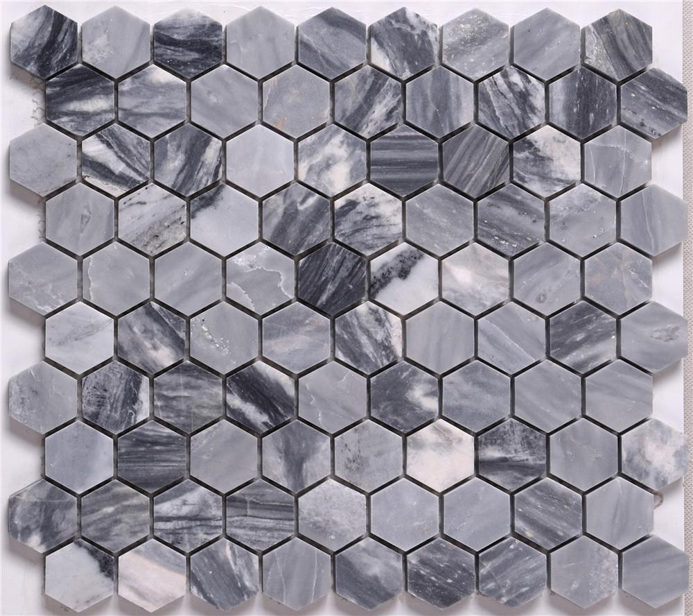 product-Top Rated Hexagon Stone Mosaic Backsplash and Floor Tile HSC23-Heng Xing-img