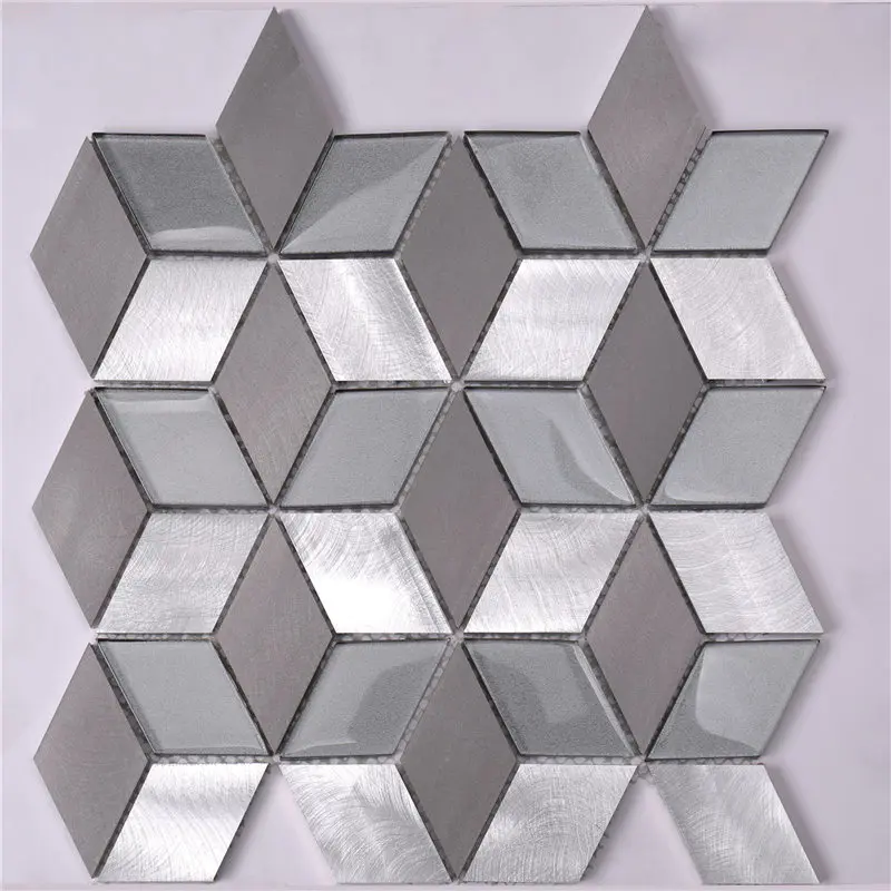Easy Clean Diamond / Rhombus Shaped Mosaic Tiles