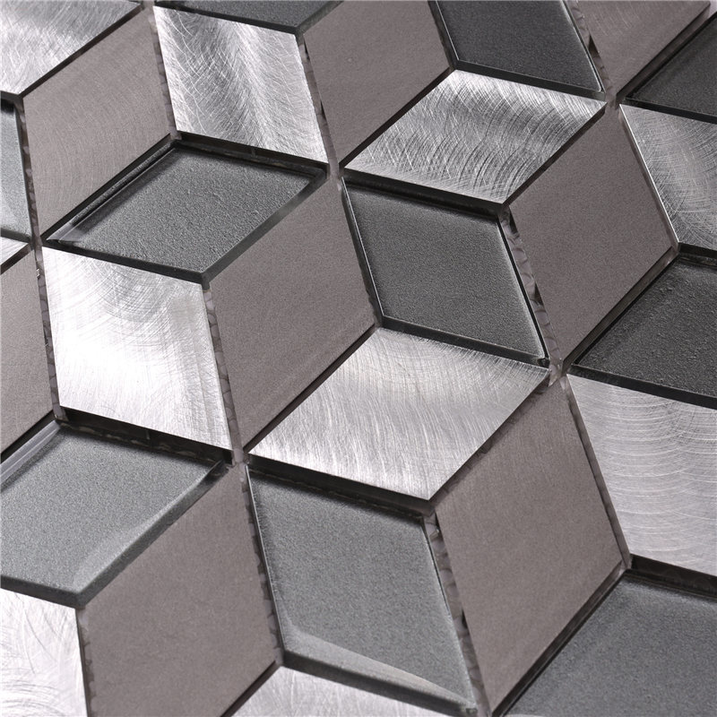 Easy Clean Diamond / Rhombus Shaped Mosaic Tiles