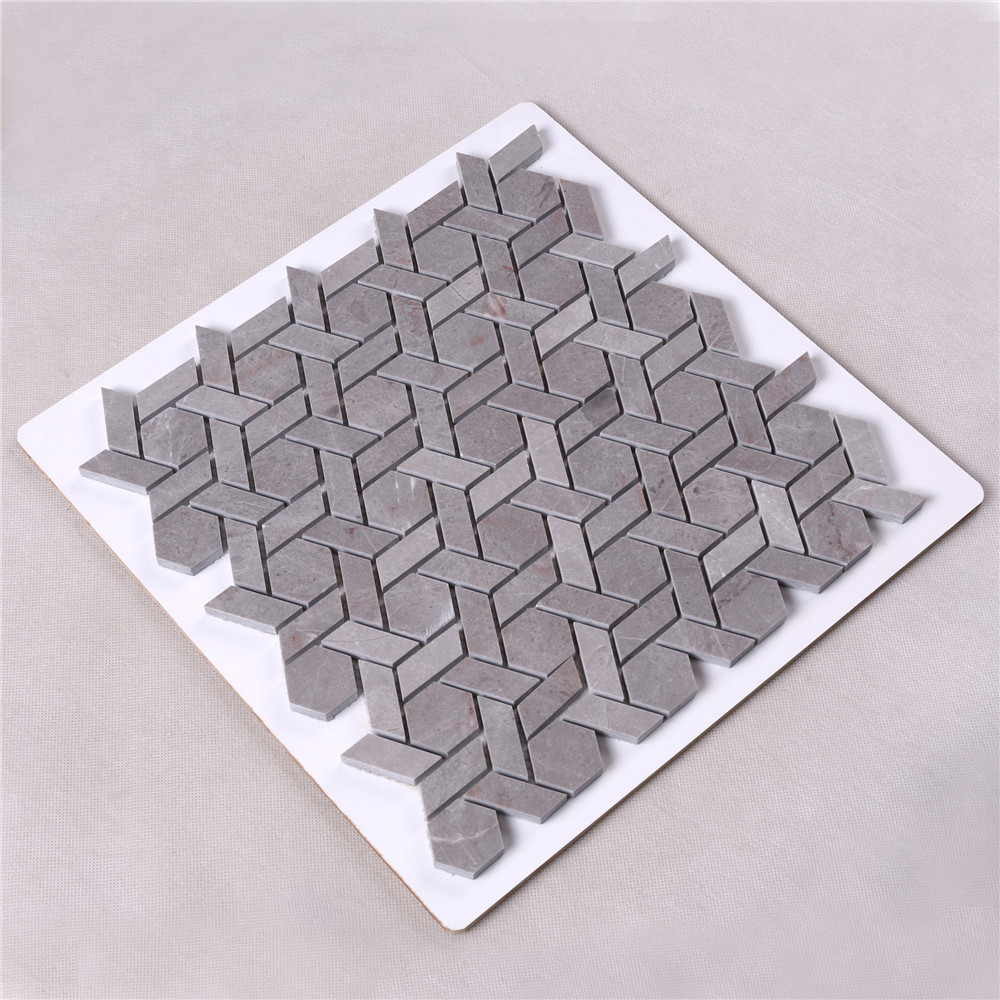 Basket Shape Stone Mosaic Tile for Floor Decoration HSC140