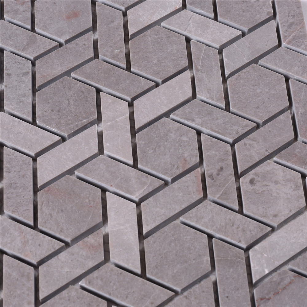 Basket Shape Stone Mosaic Tile for Floor Decoration HSC140