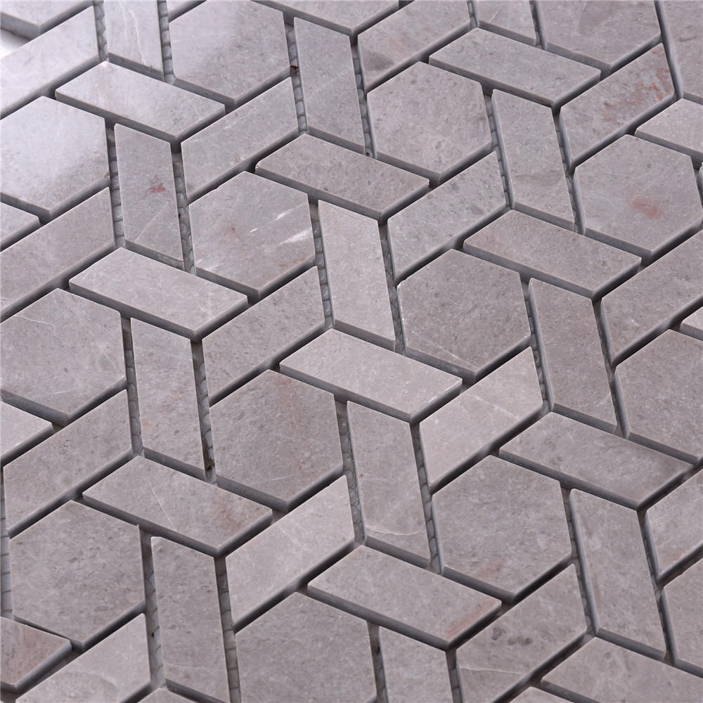Basket Shape Stone Mosaic Tile for Floor Decoration HSC140