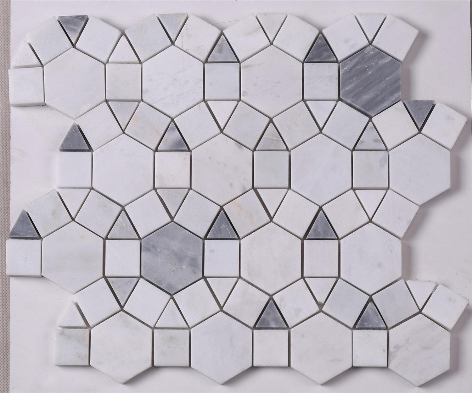 product-Heng Xing-Carrara White Stone Mosaic-img