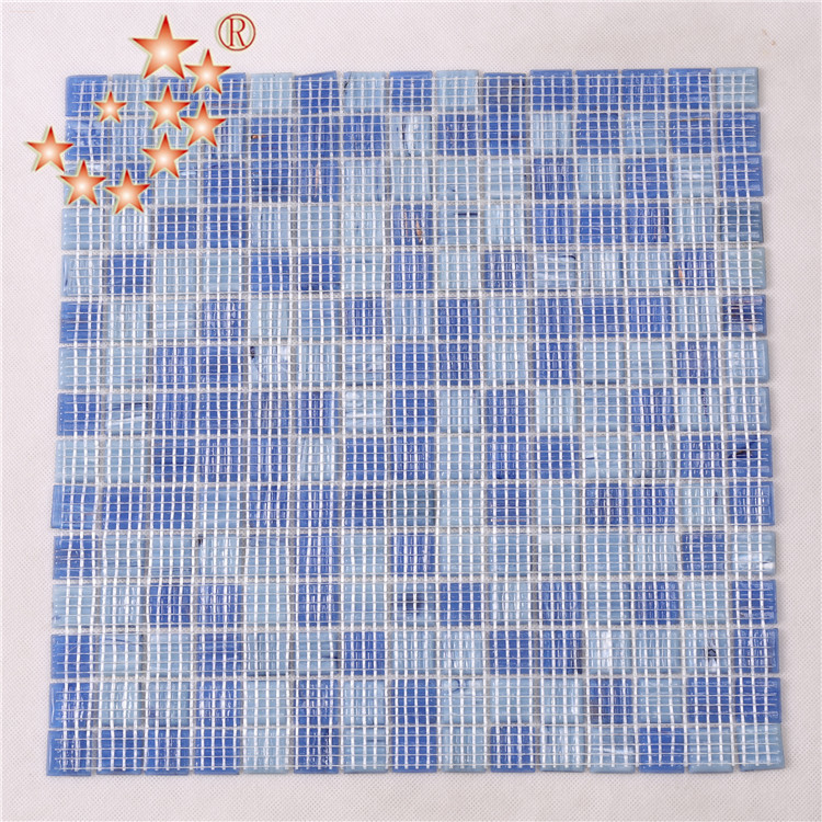 20 mm Blue pool Glass Mosaic Tiles for Swimming Pool