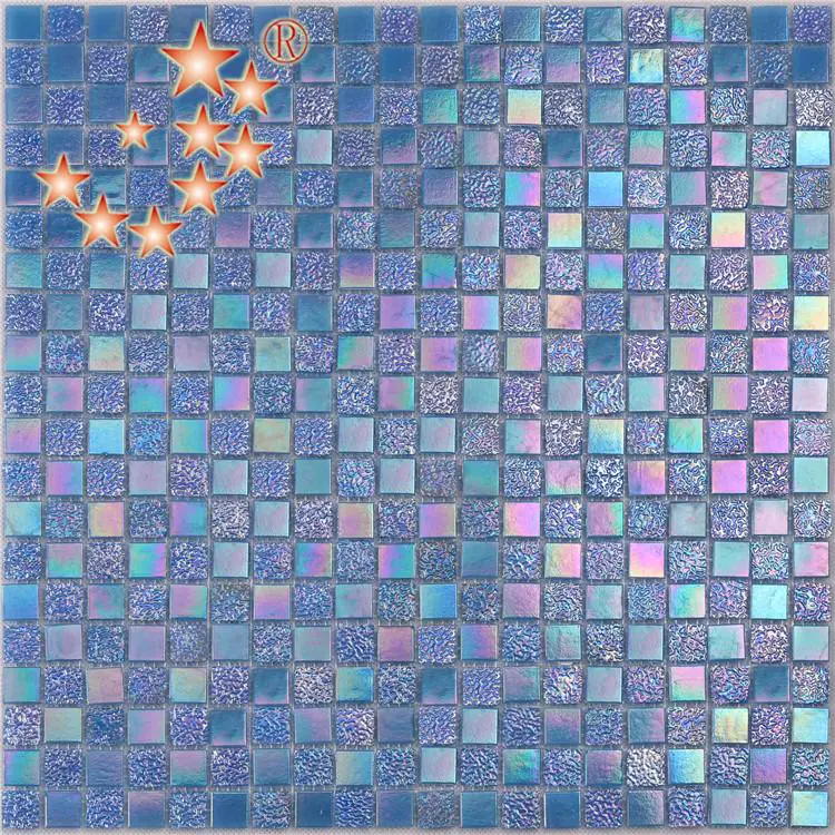 luxury aquamarine glass tile floor manufacturers for spa