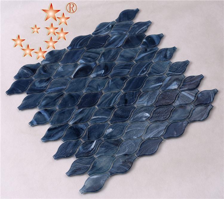 ceramic herringbone glass tile waterline supplier for bathroom
