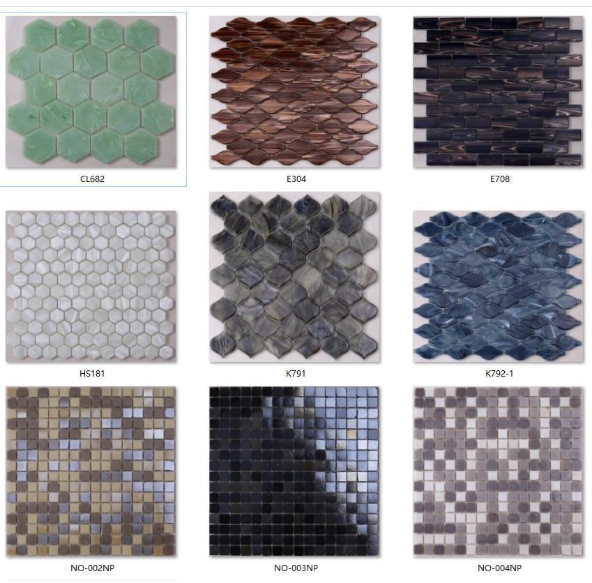 ceramic herringbone glass tile waterline supplier for bathroom