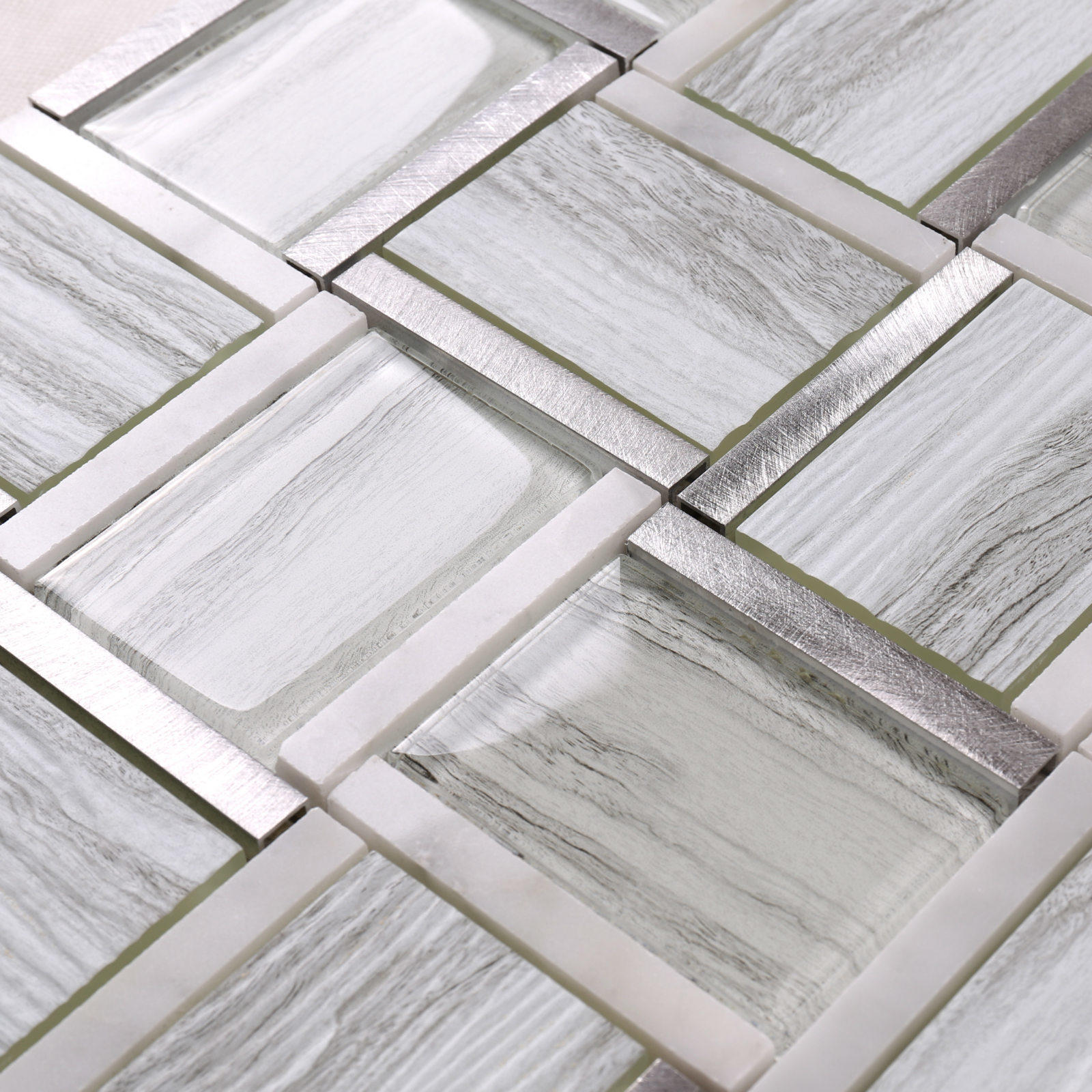 Wholesale frosted glass tile backsplash decoration manufacturers for bathroom-3