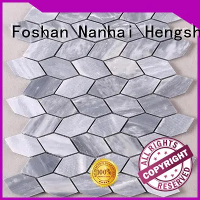 Heng Xing hexagon glass mosaic tiles manufacturers for villa