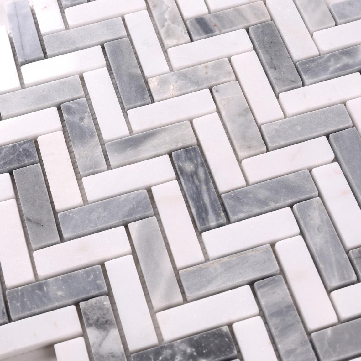 Heng Xing 2x2 gray mosaic tile backsplash manufacturers for living room-2