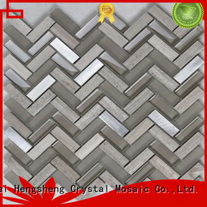 Top white glass tile metallic factory for kitchen