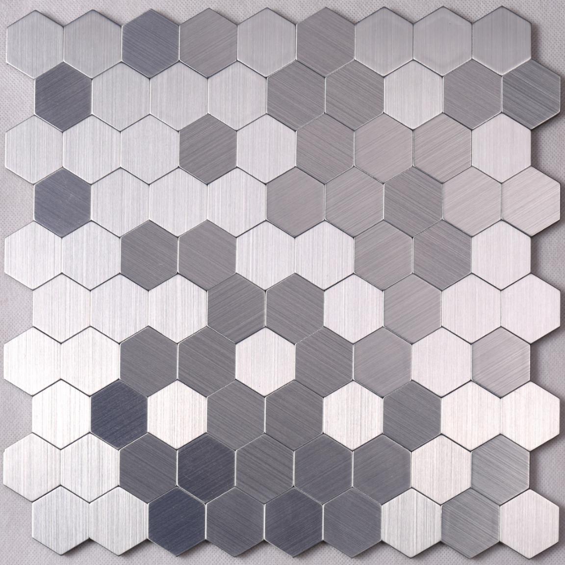 Heng Xing grey metal mosaic tile series for kitchen-1