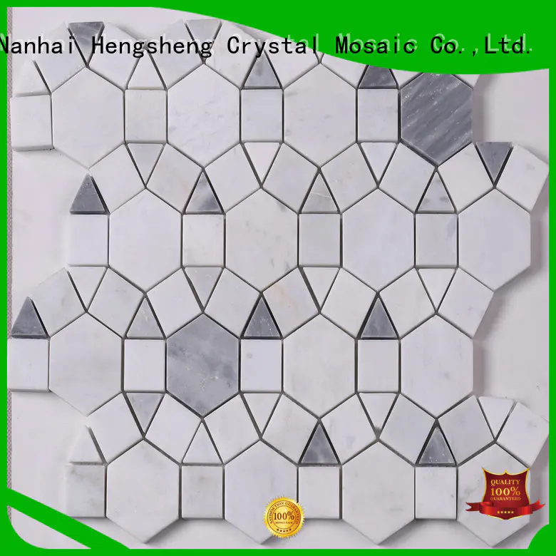Heng Xing black marble mosaic for business for bathroom