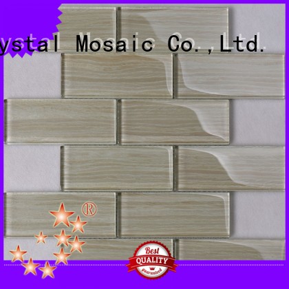 Heng Xing decoration brown glass tile factory for living room